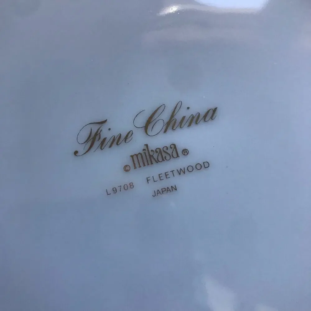 Vintage Mikasa Fine China Salad Plates Set of 4 Fleetwood L9708 Made in Japan